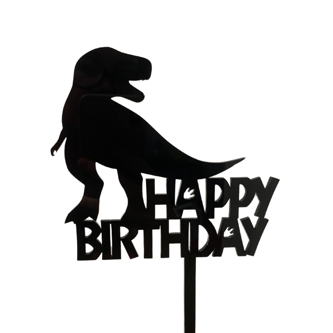 Dinosaur Happy Birthday Cake Topper