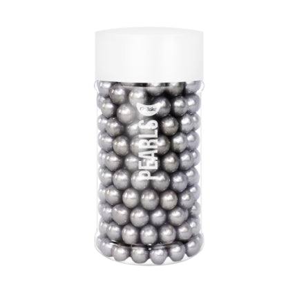 Go Bake 7mm Sugar Pearls - Silver