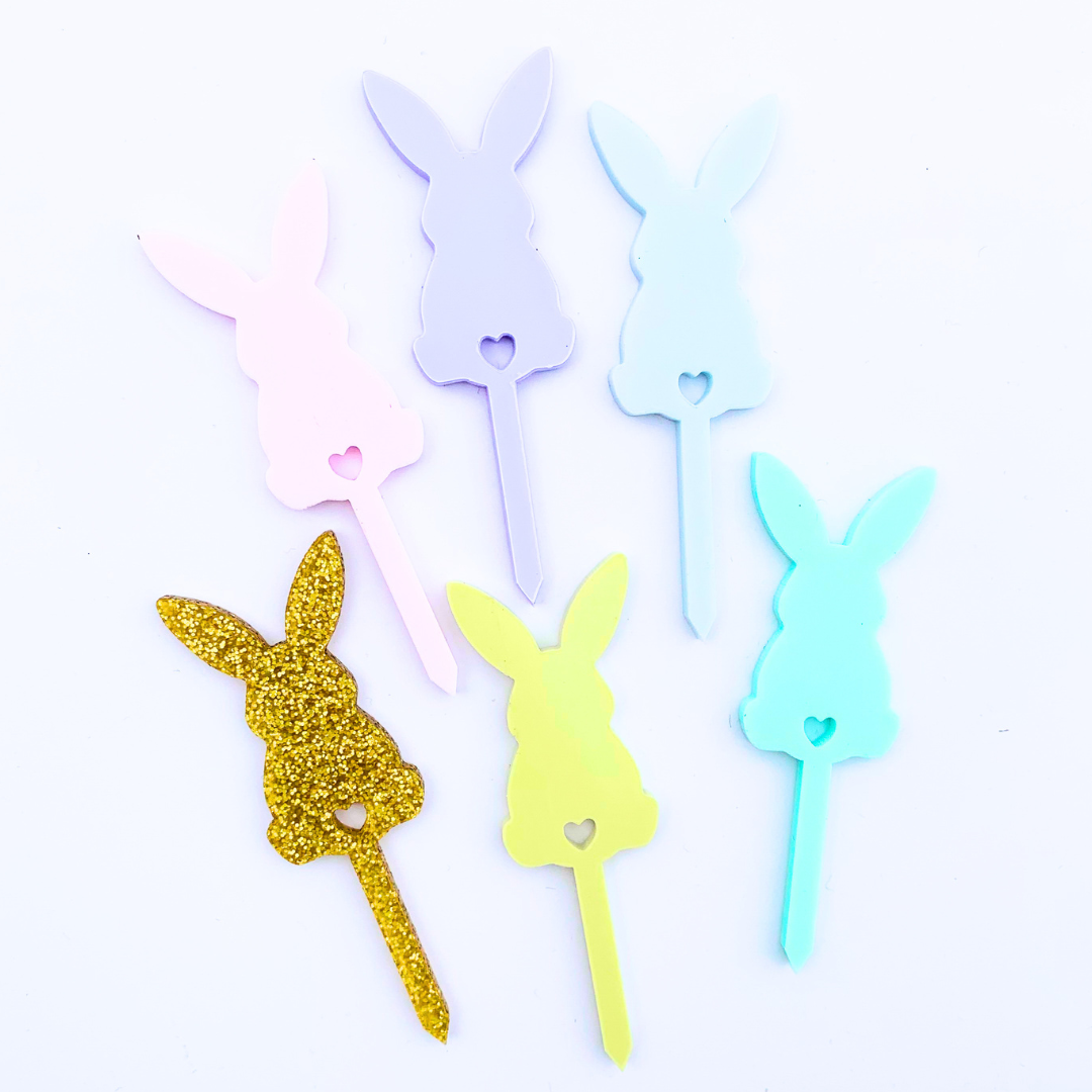Bunny Butt Mini Cupcake Toppers