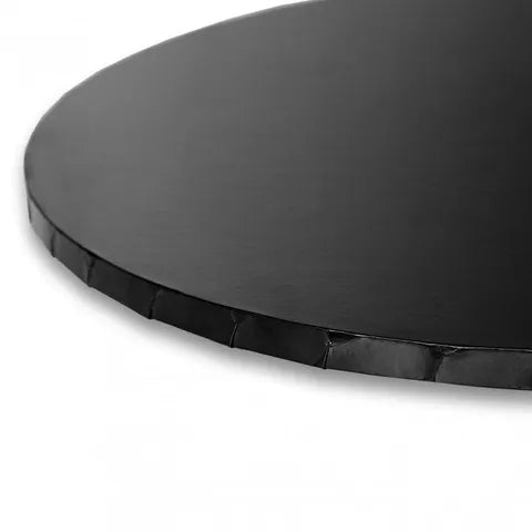 12" Round Cake Board 6mm - Black (Shiny)