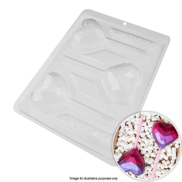 BWB Geode Heart Popsicle Mould Set