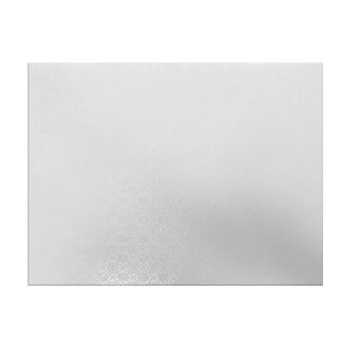 16" x 14" Rectangle Cake Board 6mm - White