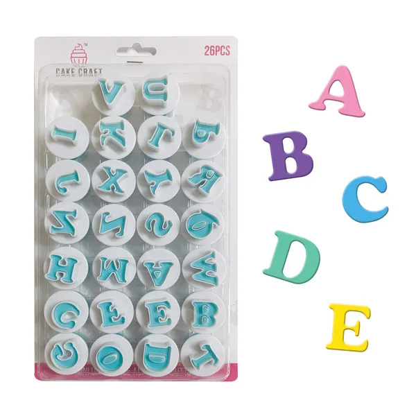 Cake Craft Mini Alphabet Plunger Cutters - Upper Case