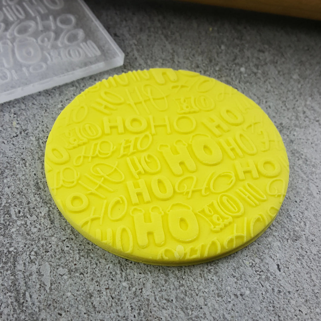 Custom Cookie Cutters Pattern Plate - Ho Ho Ho