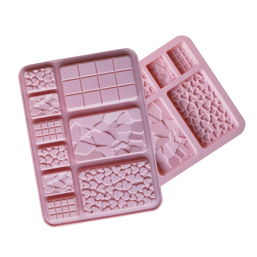 Multi Chocolate Bar Silicone Mould - Medium and Mini