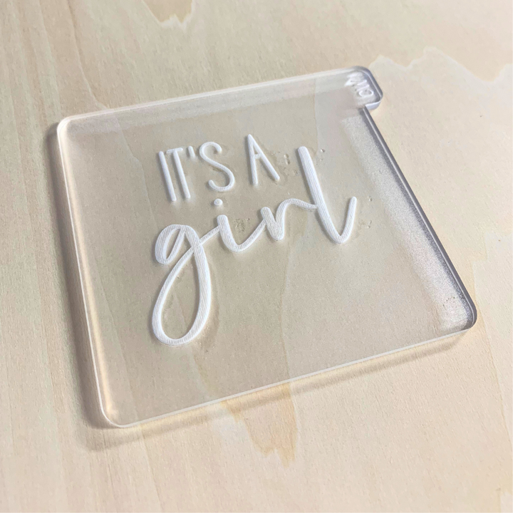 CW Raised Stamp - It's a Girl