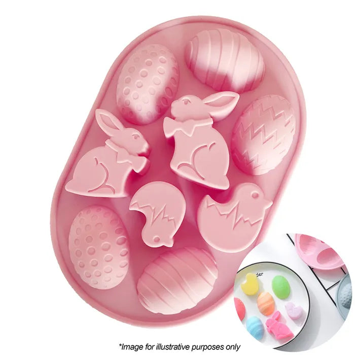 Egg, Chick and Bunny Silicone Mould