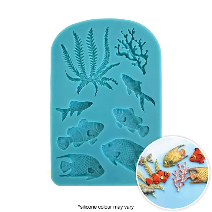 fish and seaweed silicone mould