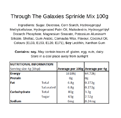 Deluxe Sprinkle Medley - Through the Galaxies 100g