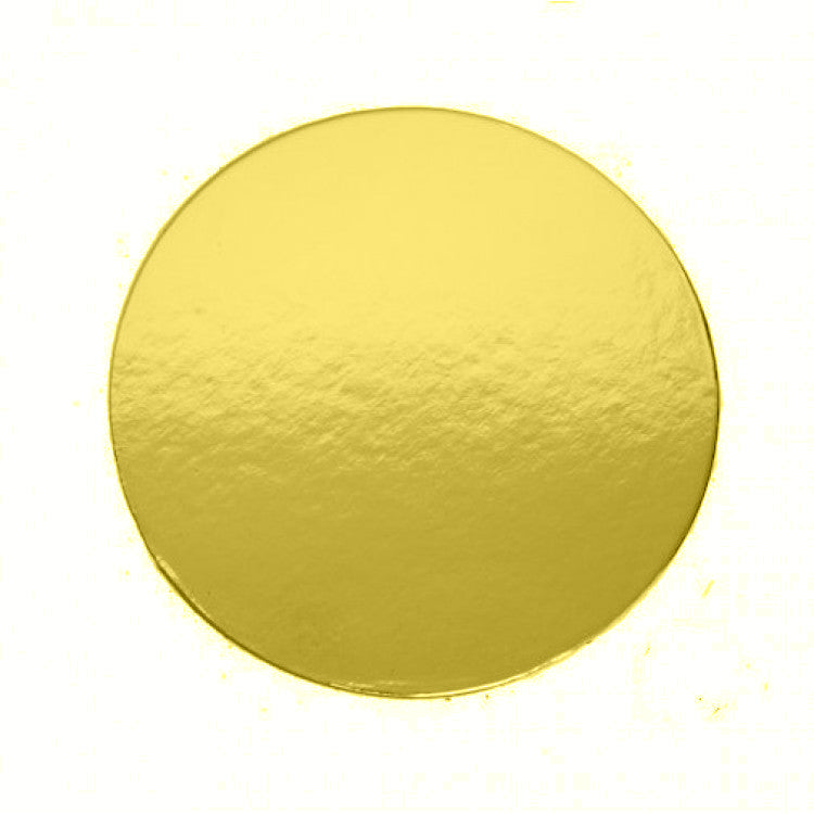 8" Round Cake Card 2mm - Gold x50
