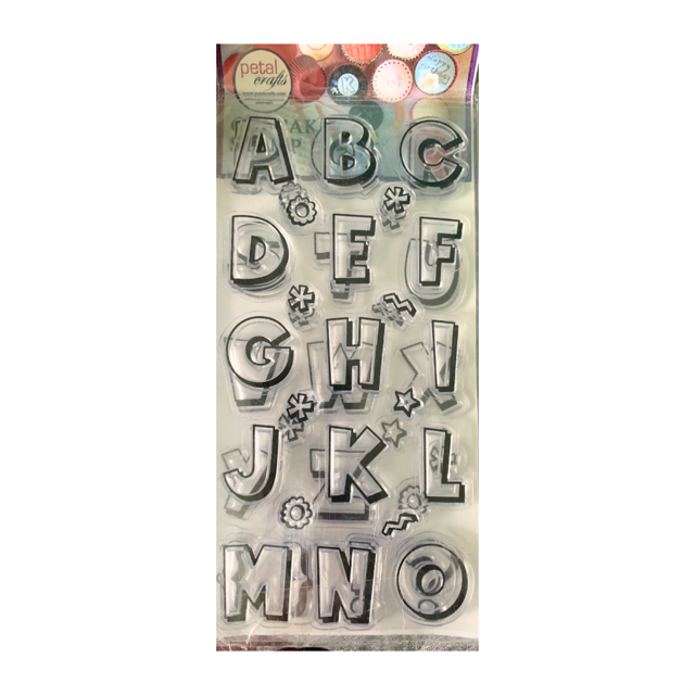 Petal Crafts Cartoon Stamp Set + Acrylic Stamping Block