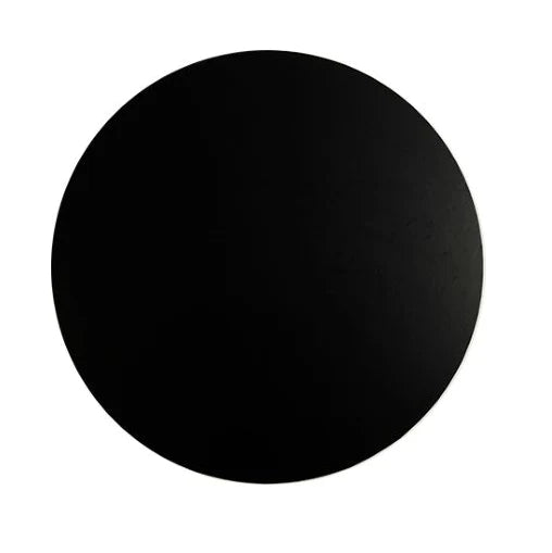 BULK 12" Round Cake Board 6mm - Matte Black - Pack of 5