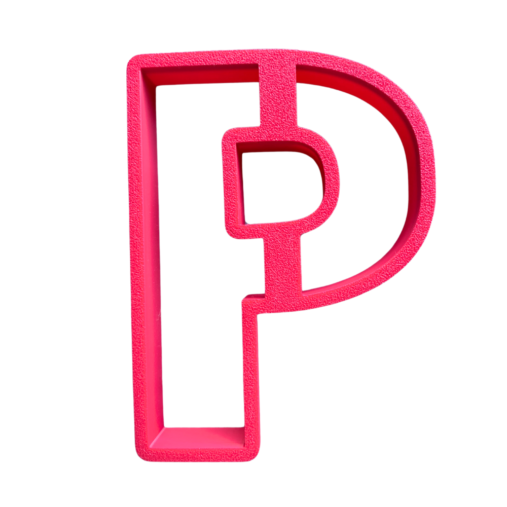 CW Large Letter Cookie Cutter - P