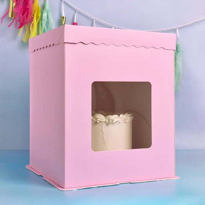 10" Pink Cake Box (12" tall)