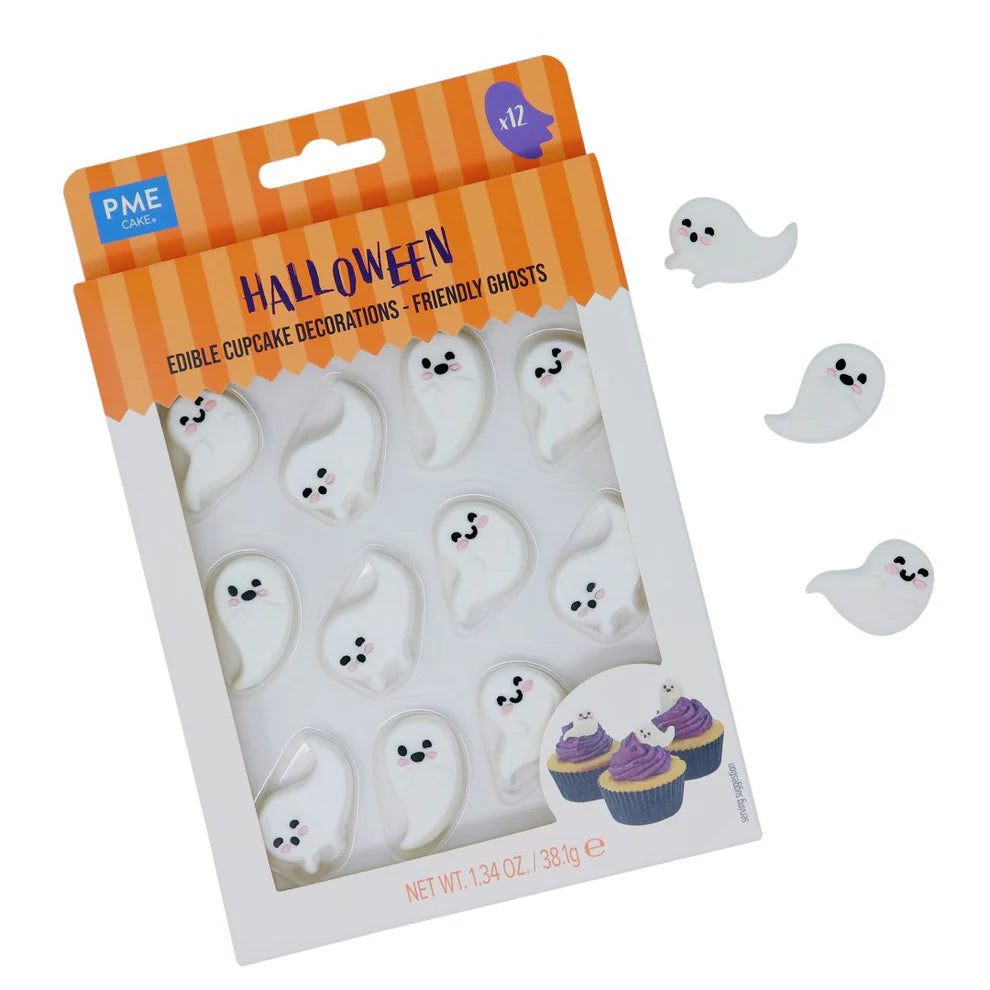 PME Friendly Ghosts Halloween Icing Decorations