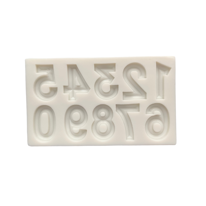 Regal Font Silicone Mould - Numbers