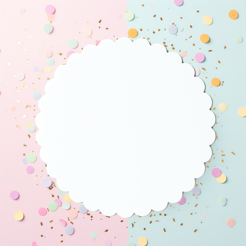 10" Scalloped Cake Board 6mm - White