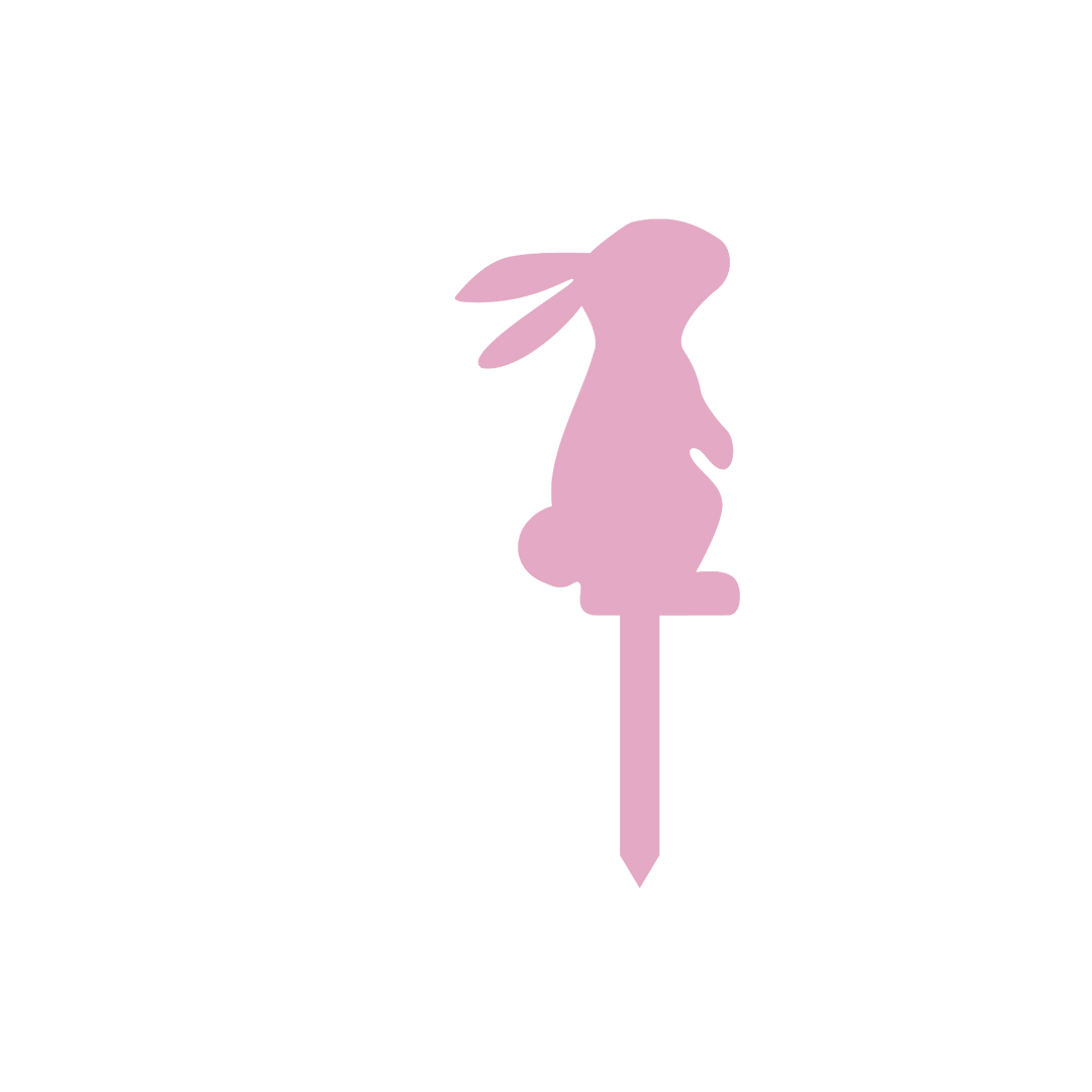 CW Standing Bunny Cupcake Toppers