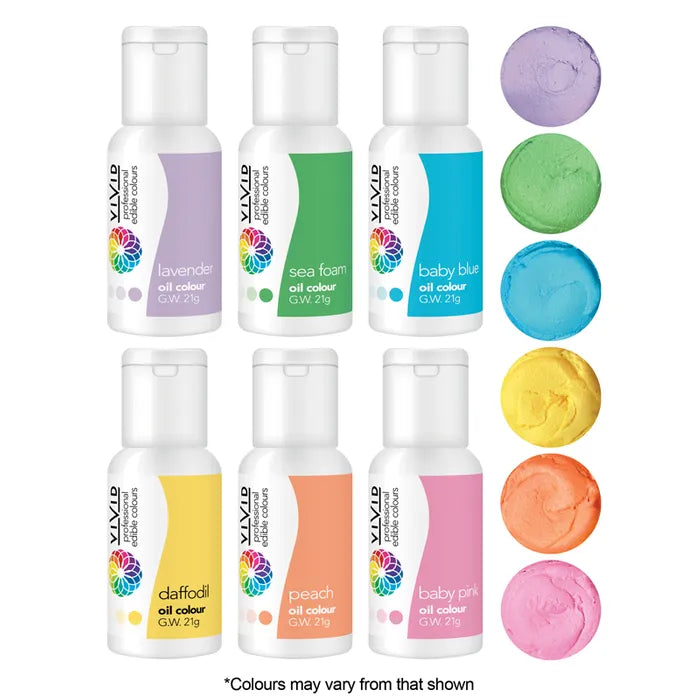 Vivid 6 Pack Oil Based Colours - Pastel