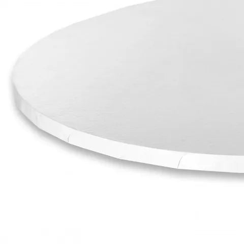 12" Round Cake Board 6mm - White (Shiny)