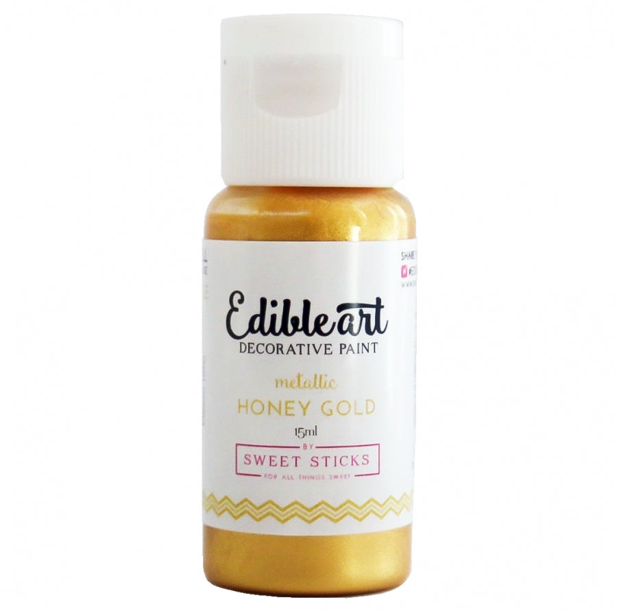 Edible Art Paint - Metallic Honey Gold