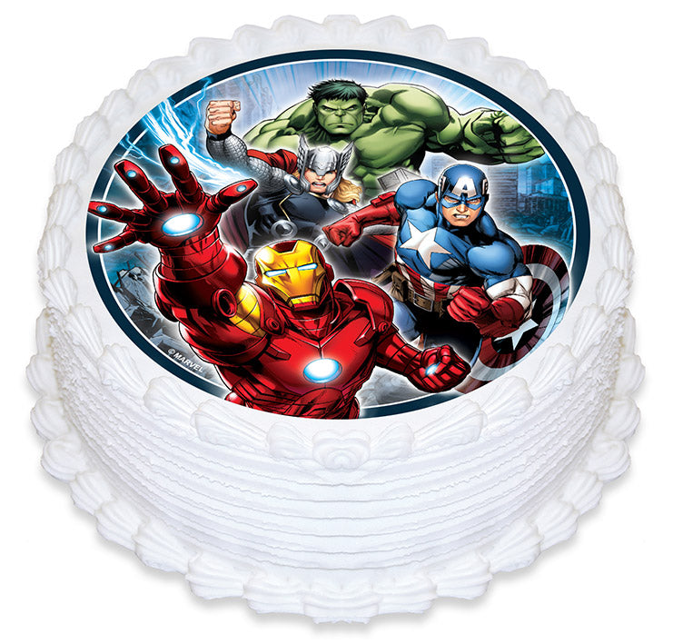 Edible Icing Cake Image - Avengers