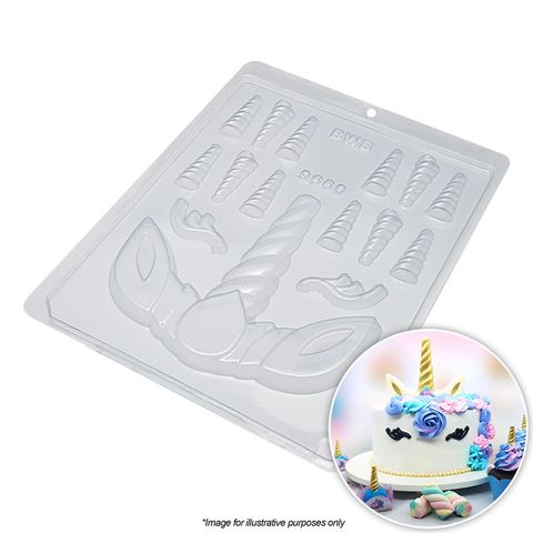 BWB Large Unicorn Horn Chocolate Mould Set