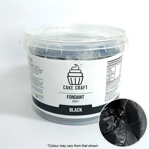 Cake Craft Fondant 1kg - Black