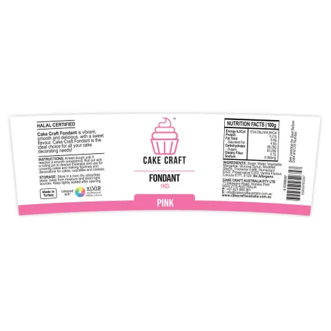 Cake Craft Fondant 1kg - Pink
