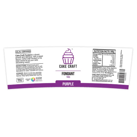 Cake Craft Fondant 1kg - Purple