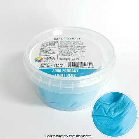 Cake Craft Fondant 200g - Light Blue