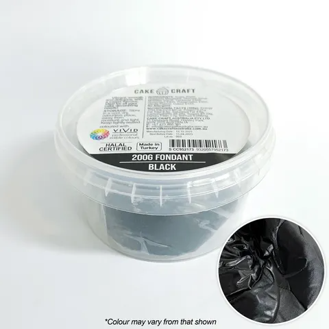 Cake Craft Fondant 200g - Black