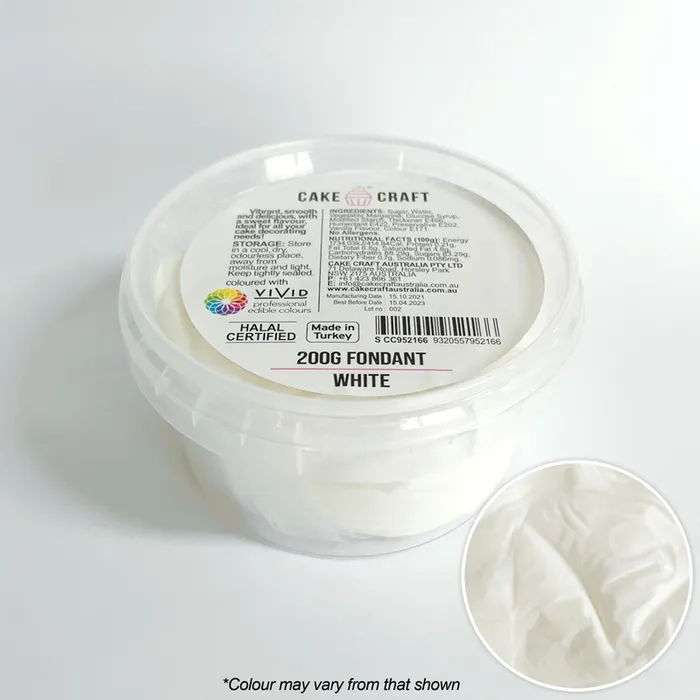 Cake Craft Fondant 200g - White