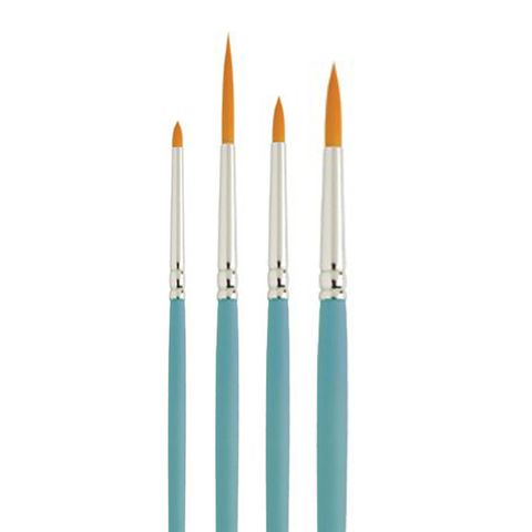 Cake Craft 4pc Round Paint Brush Set