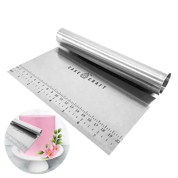 Cake Craft Rolled Handle Scraper - Large 20cm