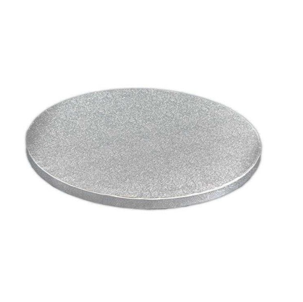 12" Round Cake Drum Board 12mm - Silver