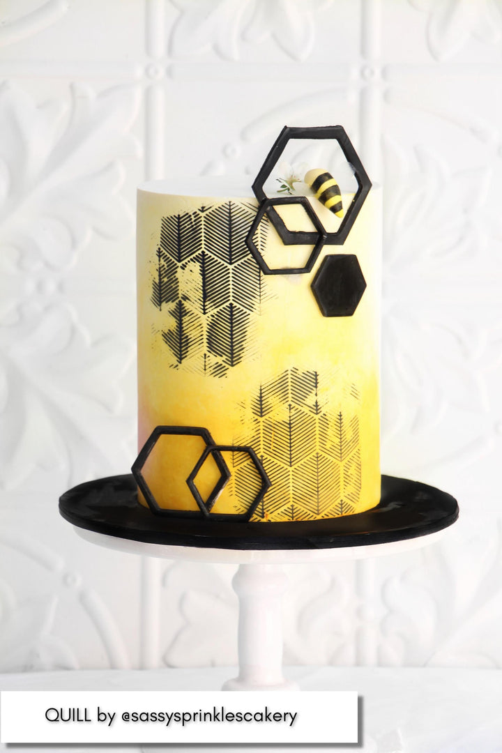 Caking It Up - Quill Mesh Stencil