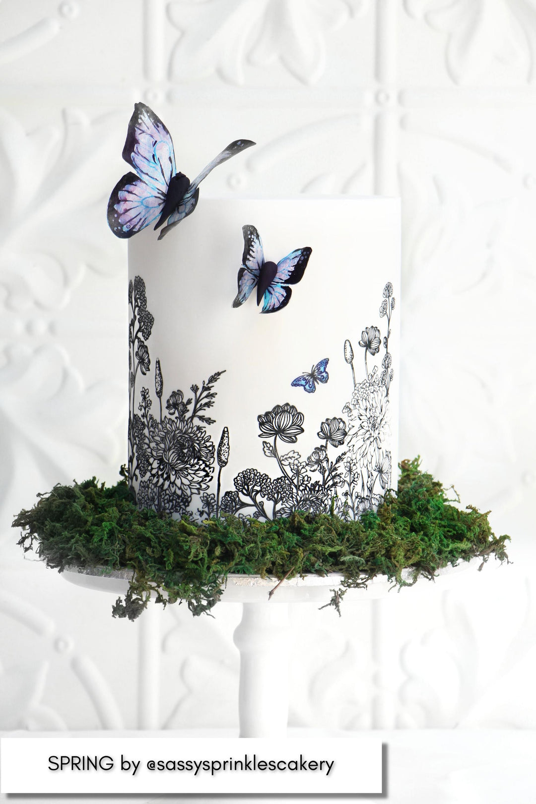 Caking It Up - Spring Mesh Stencil