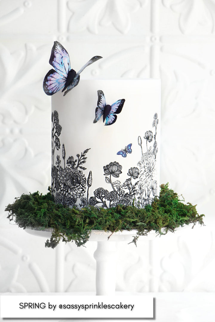 Caking It Up - Spring Mesh Stencil
