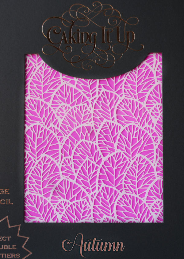 Caking It Up - Autumn Stencil