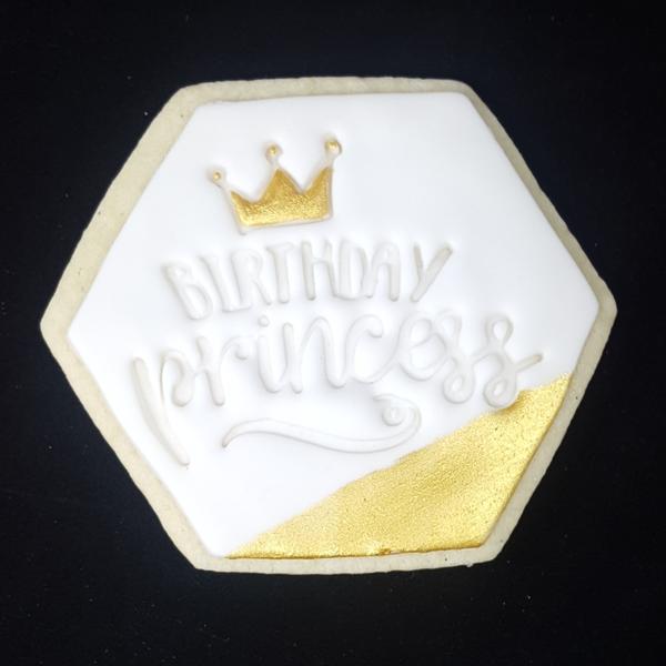 Custom Cookie Cutters Embosser - Birthday Princess