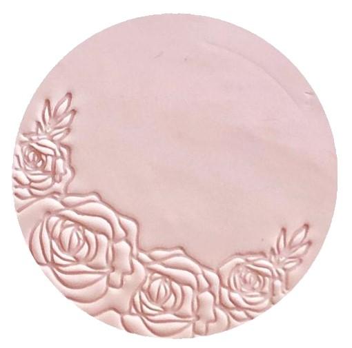 Custom Cookie Cutters Embosser - Rose Border