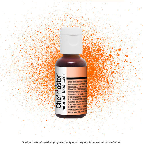 Chefmaster Airbrush Colour - Neon Orange