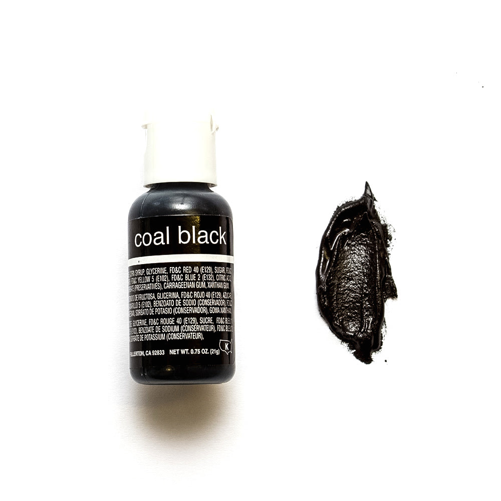 Chefmaster Gel Colour - Coal Black 20g