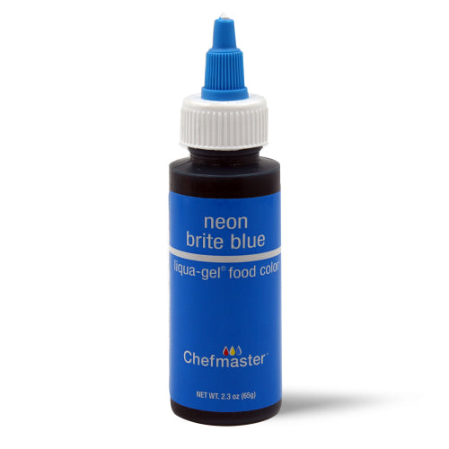 Chefmaster Gel Colour - Neon Brite Blue (65g bottle)