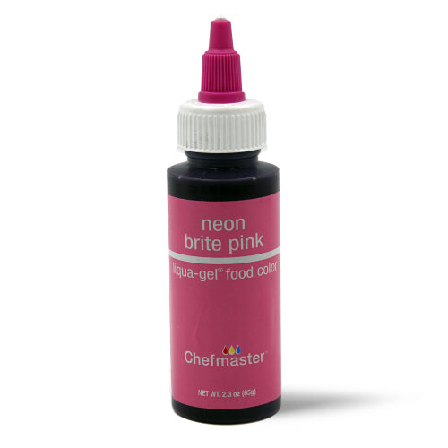 Chefmaster Gel Colour - Neon Brite Pink (65g bottle)