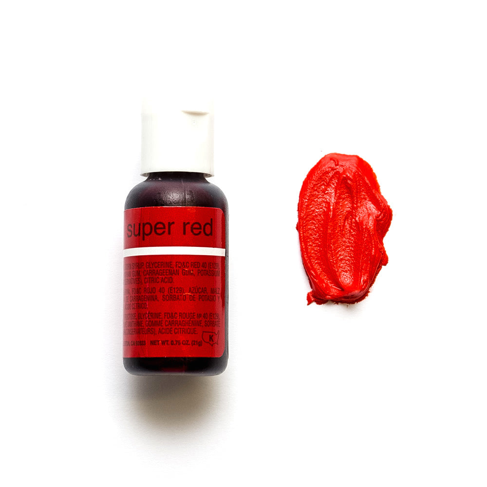 Chefmaster Gel Colour - Super Red 20g