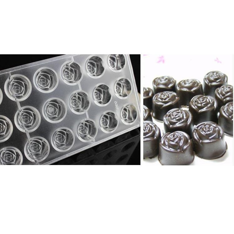 Polycarbonate Chocolate Rose Mould
