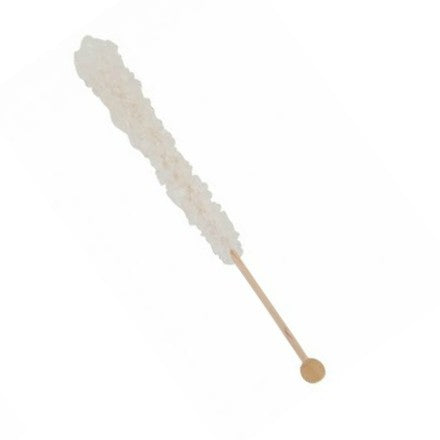 Crystal Rock Candy Lollipop - White