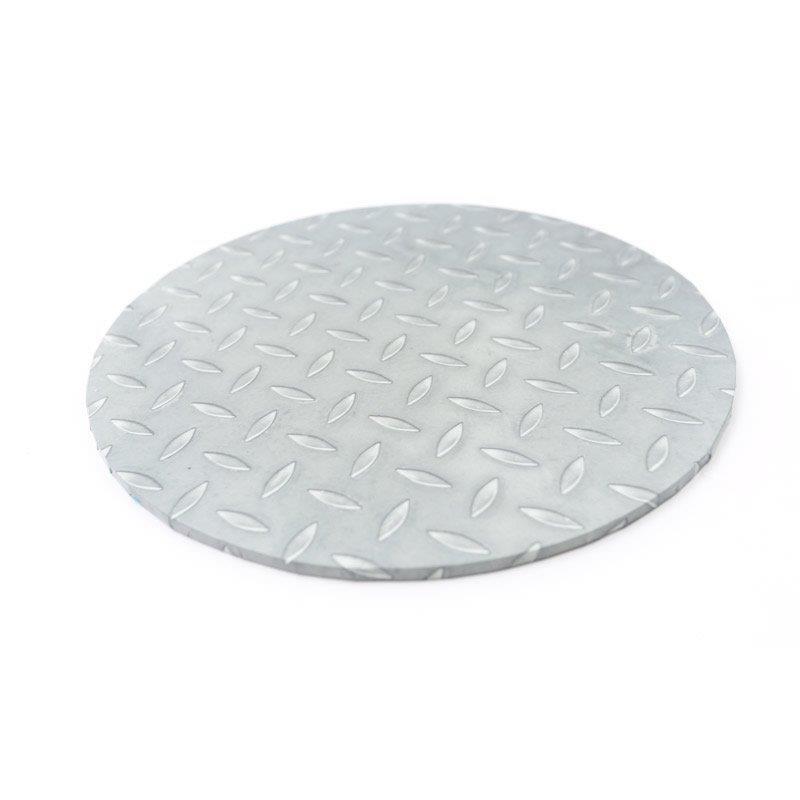 10" Round Cake Board 5mm - Diamond Plate
